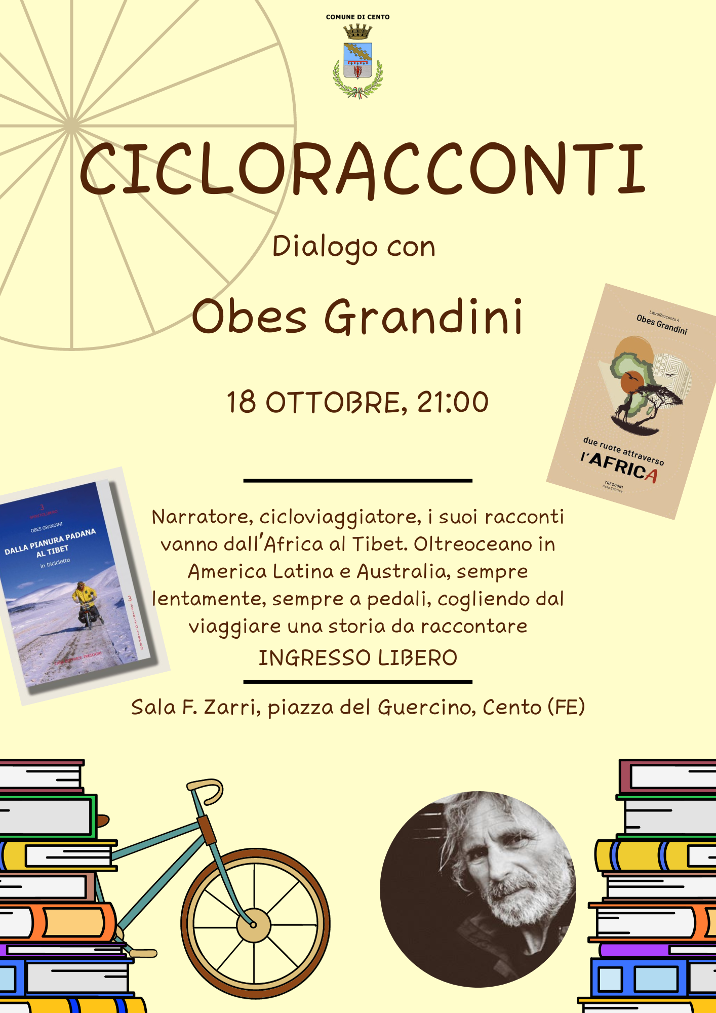 Locandina dialogo con l'autore Obes Grandini