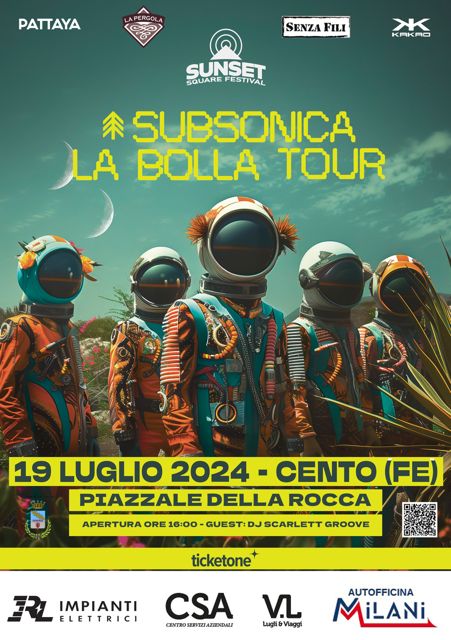 locandina al bolla tour Subsonica
