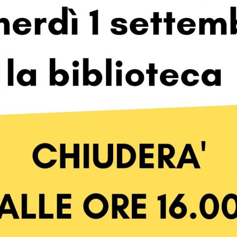 Chiusura Anticipata Della Biblioteca Civica Di Cento | Comune Di Cento